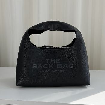 Marc Jacobs The Mini Leather Sack Bag in black 24*12.5*21cm
