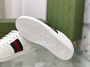 Gucci Ace Embroidered Sneaker White Leather With Bee - 3