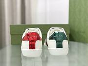 Gucci Ace Embroidered Sneaker White Leather With Bee - 5