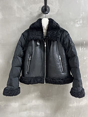 Moncler Rubrouk Teddy-Trimmed Short Down Jacket - 1