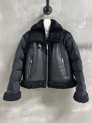 Moncler Rubrouk Teddy-Trimmed Short Down Jacket