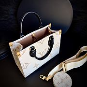 LOUIS VUITTON Monogram Dune Onthego PM Tote Shoulder Bag M24533 25x19x11.5 cm - 5
