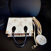 LOUIS VUITTON Monogram Dune Onthego PM Tote Shoulder Bag M24533 25x19x11.5 cm - 6
