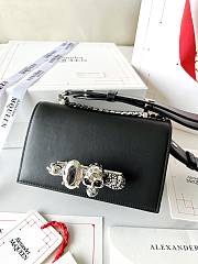  Alexander McQueen Knuckle leather crossbody bag 18*12*6 cm. - 1
