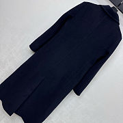 Chanel coat Wool & Cashmere Tweed  Navy Blue - 4