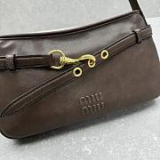 Miu Miu Aventure Nappa leather shoulder bag in a brown 33×5×20 cm - 2