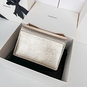 Saint Laurent Sunset bag in a metallic gold with gold hardware 22x8x16cm - 2