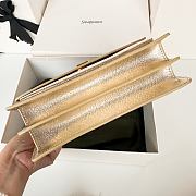 Saint Laurent Sunset bag in a metallic gold with gold hardware 22x8x16cm - 5