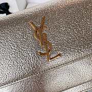 Saint Laurent Sunset bag in a metallic gold with gold hardware 22x8x16cm - 6