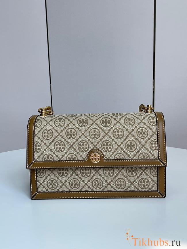 Tory Burch Women's T Monogram Jacquard Mini Bag 23 cm - 1