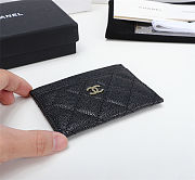 Chanel Classic card holder with gold hardware - 4