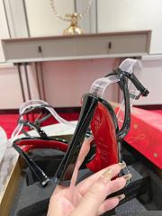 Christian Louboutin heeled sandals in black patent leather 10 cm - 2