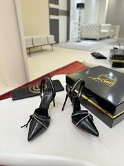 Christian Louboutin Slingyzip 100 leather slingback pumps - 6