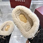 New Sol GG Horsebit suede slippers in black - 3