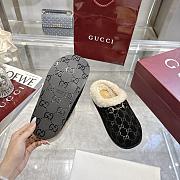 New Sol GG Horsebit suede slippers in black - 5