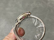 Serpenti Tubogas single spiral watch in stainless steel case and bracelet with silver 101828  - 3