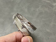 Serpenti Tubogas single spiral watch in stainless steel case and bracelet with silver 101828  - 5