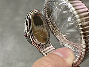 Serpenti Tubogas single spiral watch in stainless steel case and bracelet with silver 101828  - 6