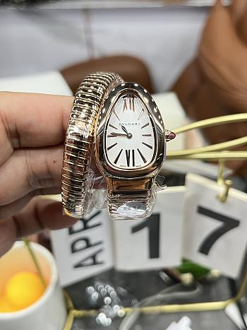 BVLGARI Serpenti Tubogas Rose Gold Quartz Watch – 35mm