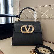 Valentino Garavani VSLING top handle bag in black  22x17x9 cm - 1