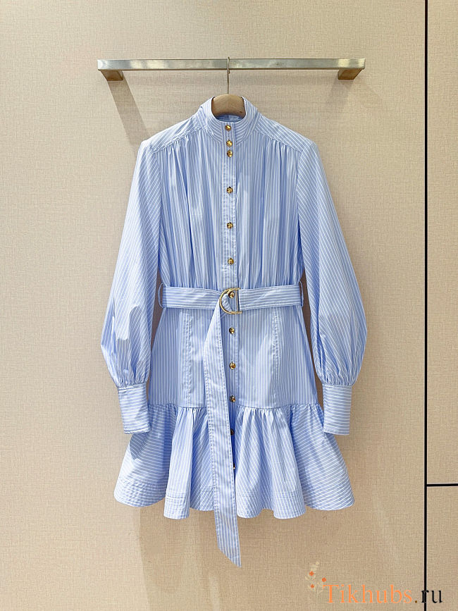 Zimmermann Memento Utility Mini Dress in a blue - 1