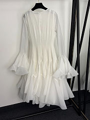 Zimmermann ruffle hem long-sleeved dress - 2