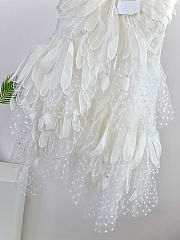Zimmermann Rhythmic Fluted tulle mini dress in white - 3