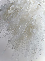 Zimmermann Rhythmic Fluted tulle mini dress in white - 6