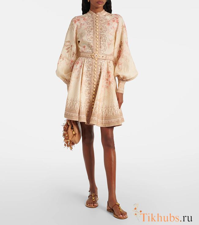 Zimmermann Illuminate Buttoned Mini Dress  - 1