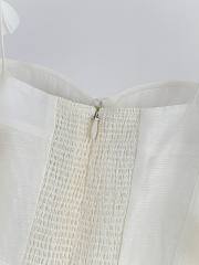 Zimmermann Natura linen and silk corset midi-dress in white - 6