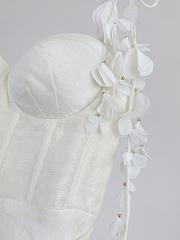 Zimmermann Natura linen and silk corset midi-dress in white - 2