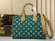 Louis Vuitton Calfskin Monogram Speedy P9 Bandouliere 30 in green M14077 - 4