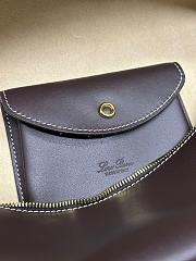 Loro Piana Extra Bag L27 Smooth Calfskin Dark Choco Licorice 27x16x10 cm - 2