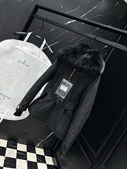 Moncler Grenoble Laplance shearling-trimmed belted GORE-TEX down jacket in black - 6
