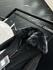 Moncler Grenoble Laplance shearling-trimmed belted GORE-TEX down jacket in black - 3