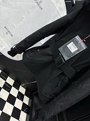 Moncler Grenoble Laplance shearling-trimmed belted GORE-TEX down jacket in black - 4