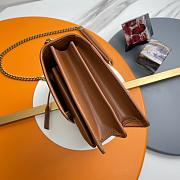 Saint Laurent Sunset medium shoulder bag in brown leather and suede 22×8×16 cm - 2