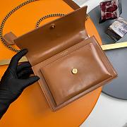Saint Laurent Sunset medium shoulder bag in brown leather and suede 22×8×16 cm - 5