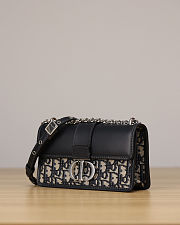 Dior 30 Montaigne East-West bag with chain 21x12x6 cm - 5