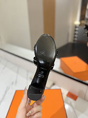 Hermès Oasis sandals in suede goatskin heel 4.5 cm - 5
