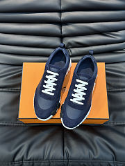 Hermès Bouncing sneakers in a navy blue - 6