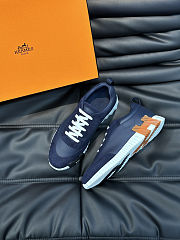 Hermès Bouncing sneakers in a navy blue - 5