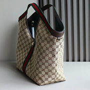 Gucci Giglio large tote bag in beige and brown GG canvas 60 x 47 x 16㎝ - 5