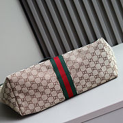 Gucci Giglio large tote bag in beige and brown GG canvas 60 x 47 x 16㎝ - 4