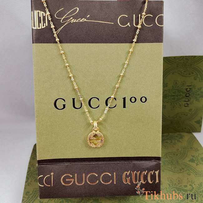 Gucci Interlocking 18kt Gold Necklace - 1