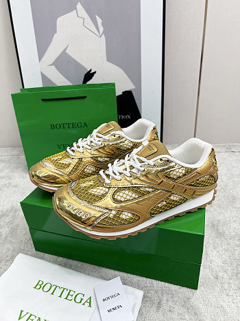 Bottega Veneta Gold Orbit Sneakers