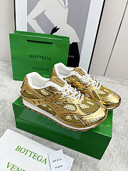 Bottega Veneta Gold Orbit Sneakers - 4