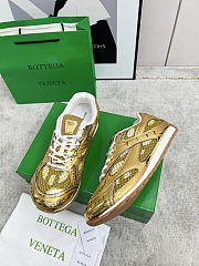 Bottega Veneta Gold Orbit Sneakers - 2