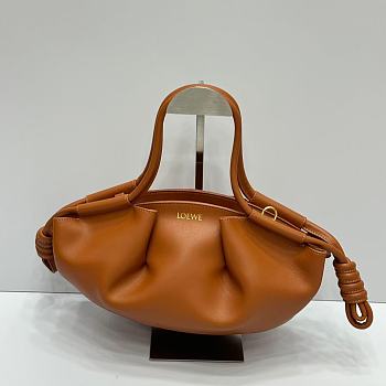 Loewe Paseo handbag in a brown leather finish 33×11×7cm