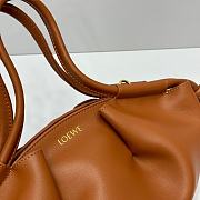Loewe Paseo handbag in a brown leather finish 33×11×7cm - 5